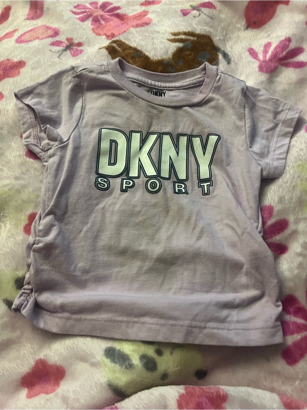 DKNY Lavender Short Sleeve Logo Tee